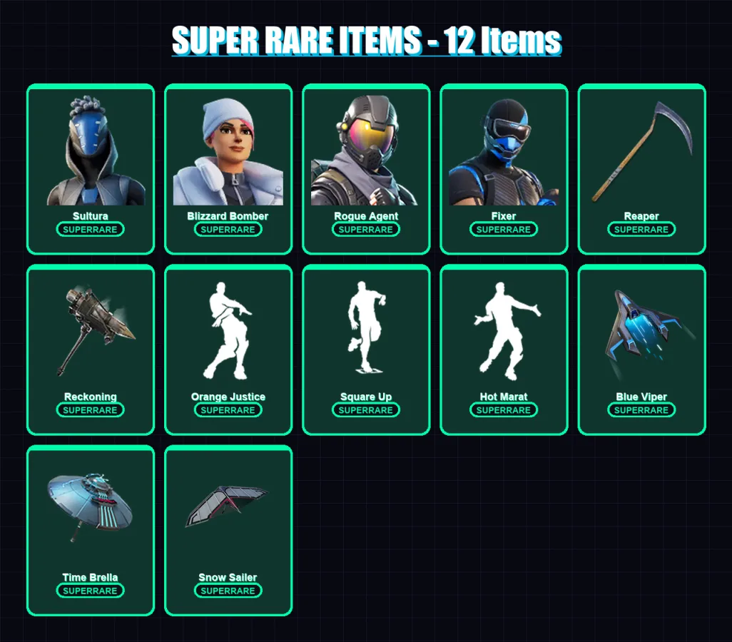 [PS4/PS5/XBOX/PC] | Sultura | Blizzard Bomber | Rogue Agent | Fixer | Drift | 72 skin | 74 pickaxe | 89 emote | 97 glider | Lv1364 — Fortnite account