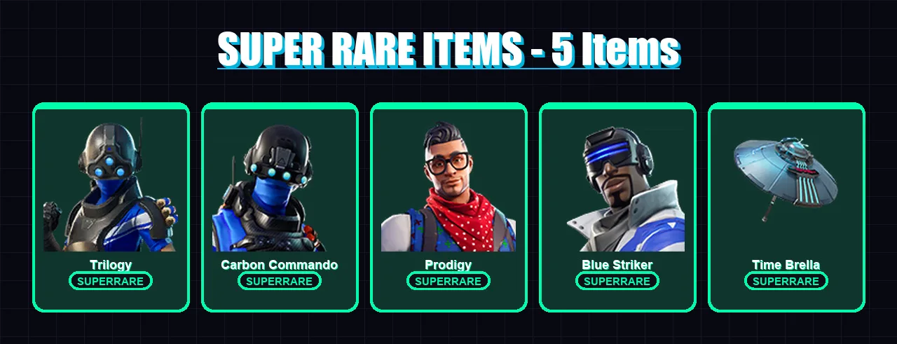 [PS4/PS5/XBOX/PC] | Trilogy | Carbon Commando | Prodigy | Blue Striker | Shinji | 5 skin | 10 pickaxe | 10 emote | 13 glider | Lv270