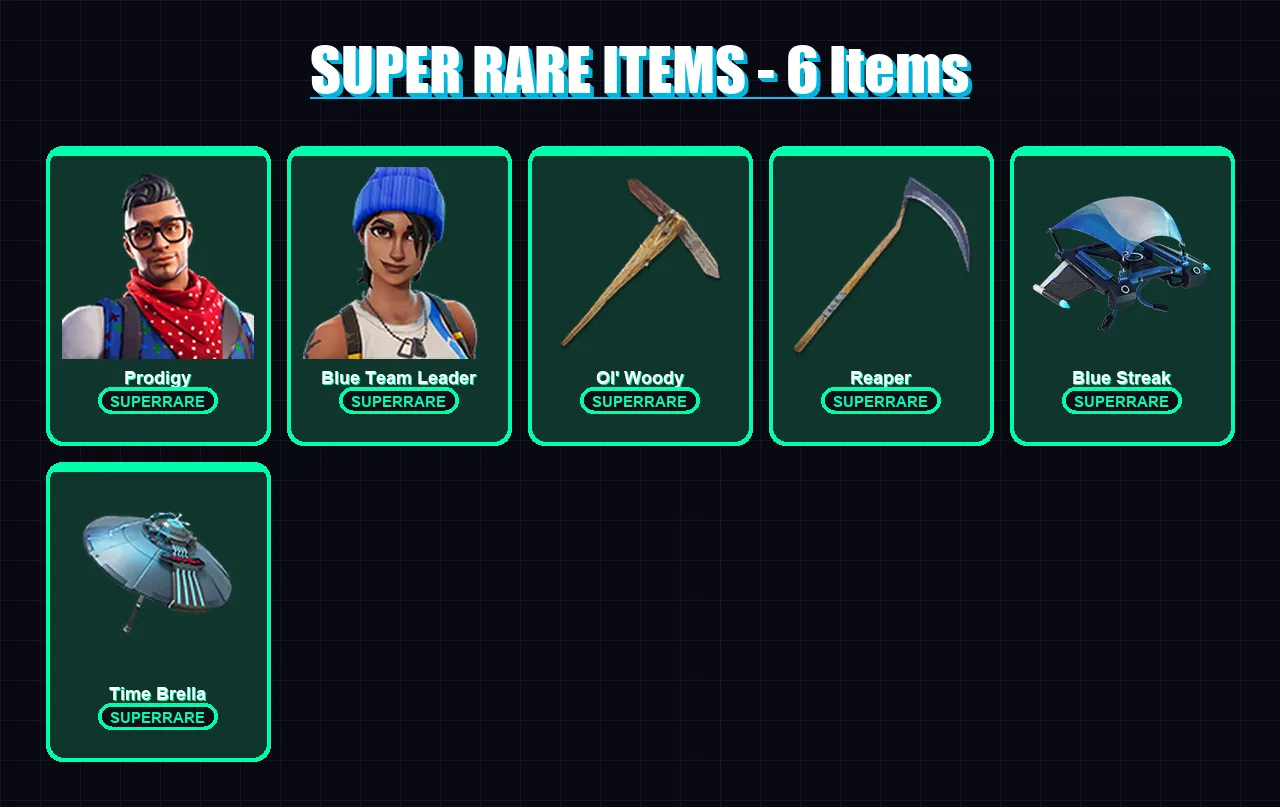 [PS4/PS5/PC] | Prodigy | Blue Team Leader | Alli | The Foundation | Ronin | 156 skin | 191 pickaxe | 122 emote | 157 glider | Lv2452