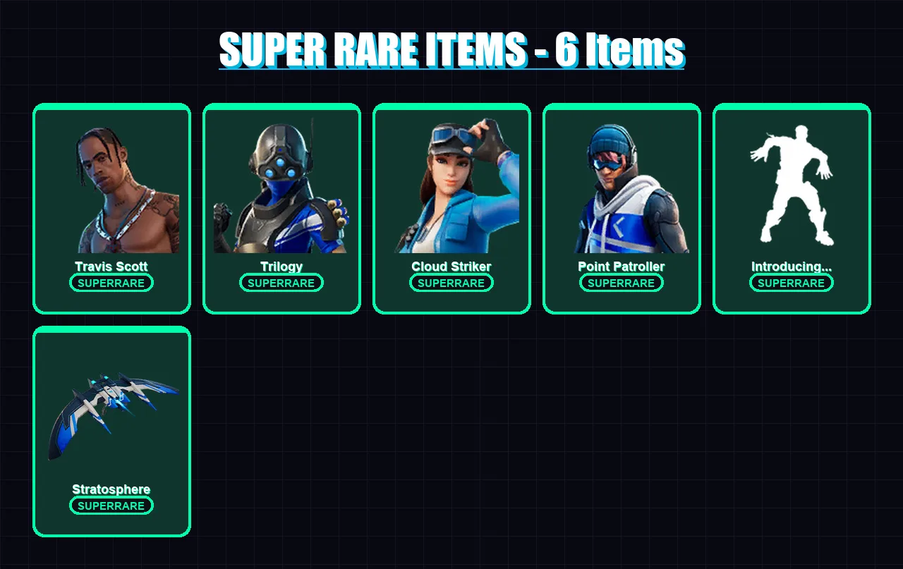 [PS4/PS5/XBOX/PC] | Travis Scott | Trilogy | Cloud Striker | 27 skin | Lv390