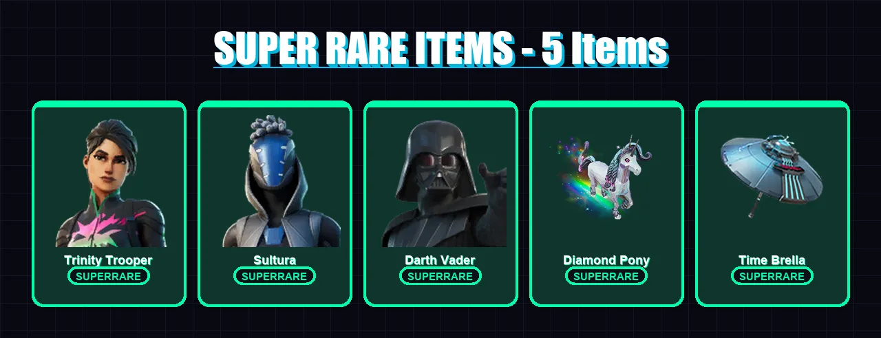 [PS4/PS5/XBOX/PC] | Trinity Trooper | Sultura | Darth Vader | Kado Thorne | The Foundation | 357 skin | 364 pickaxe | 338 emote | 221 glider | Lv317