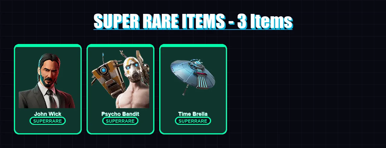 [PC/PSN] | John Wick | Psycho Bandit | Zeus | Hades | Raptor | 224 skin | 240 pickaxe | 171 emote | 154 glider | Lv3013