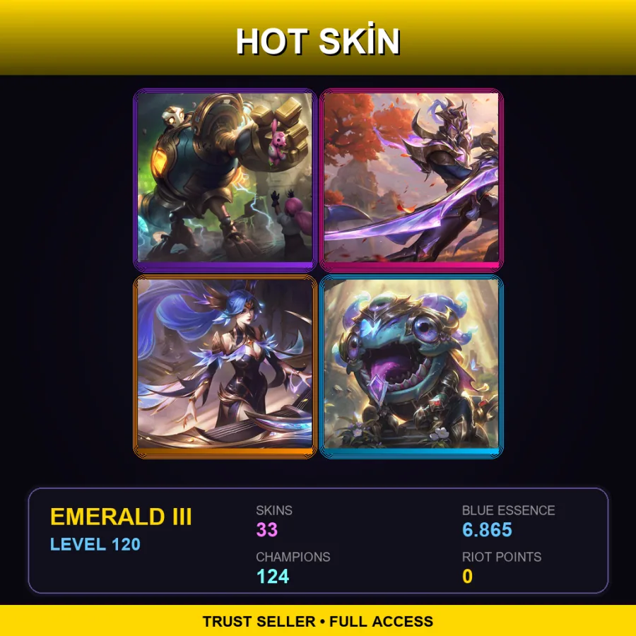 LAS | Lv120 | Emerald III | 33 Skin | 124 Champ