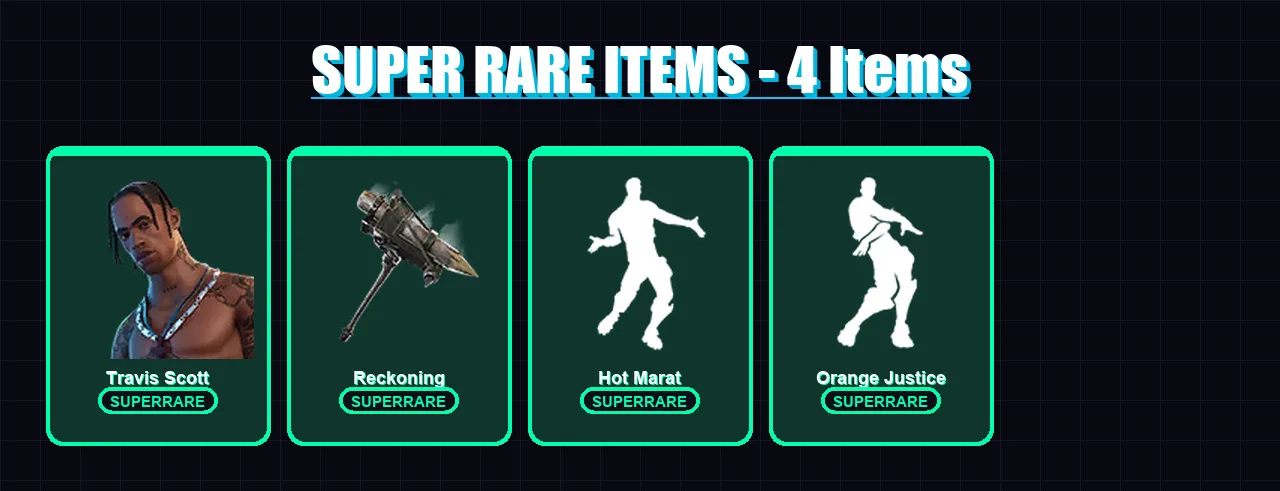 [PC] | Travis Scott | Ultima Knight | Fusion | Drift | Hybrid | 76 skin | 70 pickaxe | 88 emote | 76 glider | Lv1068