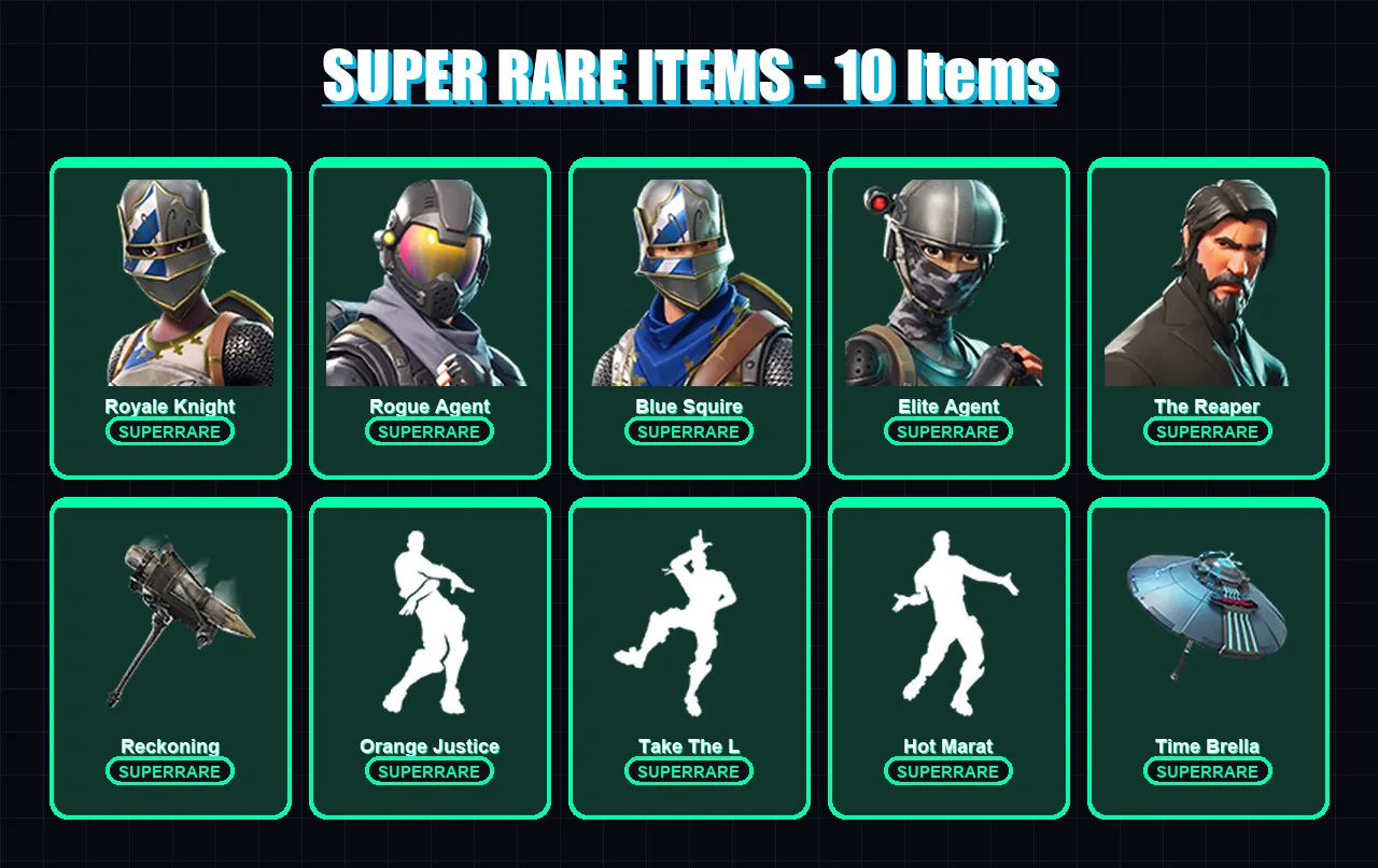 [PC/PSN] | Royale Knight | Rogue Agent | Blue Squire | Elite Agent | The Reaper | 65 skin | 36 pickaxe | 42 emote | 32 glider | Lv434