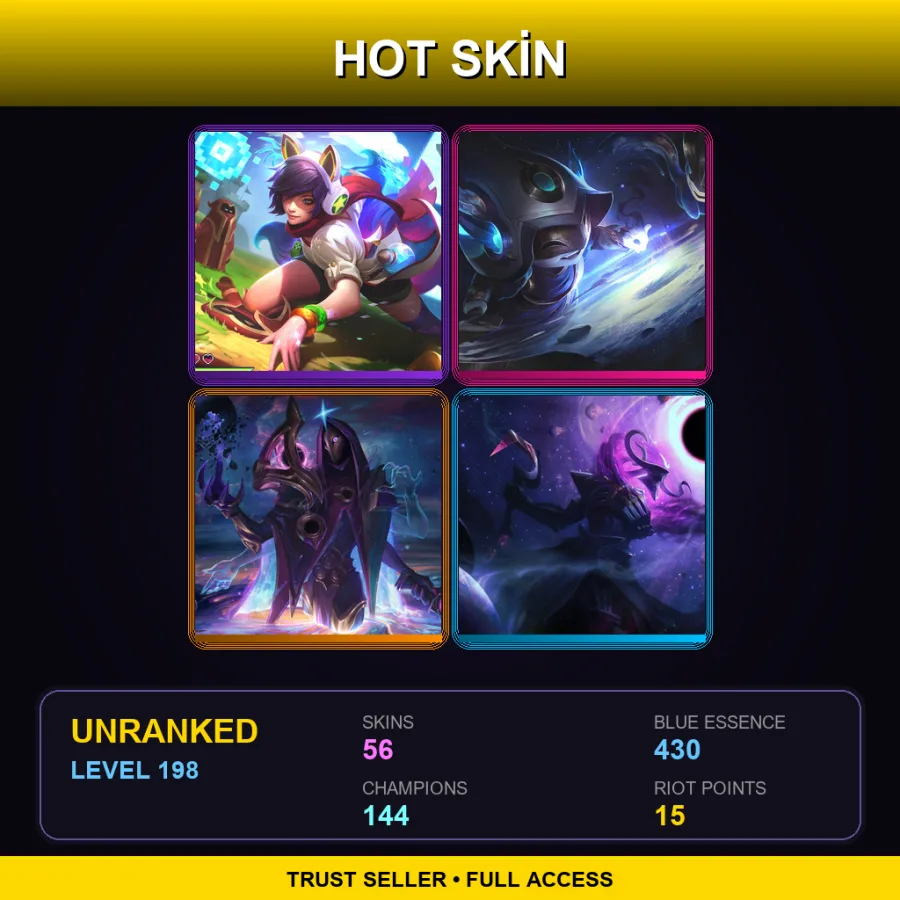 LAN | Lv198 | Unranked | 56 Skin | 144 Champ — Debonair Jayce