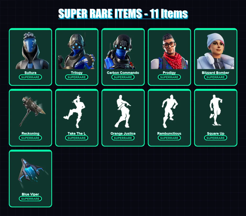[PS4/PS5/XBOX/PC] | Sultura | Trilogy | Carbon Commando | Prodigy | Blizzard Bomber | 66 skin | 74 pickaxe | 80 emote | 75 glider | Lv921 — Fortnite account