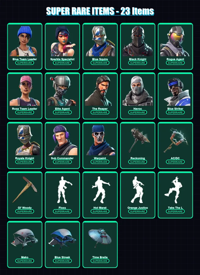 [PS4/PS5/XBOX/PC] | Blue Team Leader | Sparkle Specialist | Blue Squire | 48 skin | Lv608 — Fortnite account