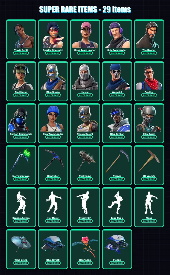 [PS4/PS5/XBOX/PC] | Travis Scott | Sparkle Specialist | Rose Team Leader | 167 skin | Lv1577