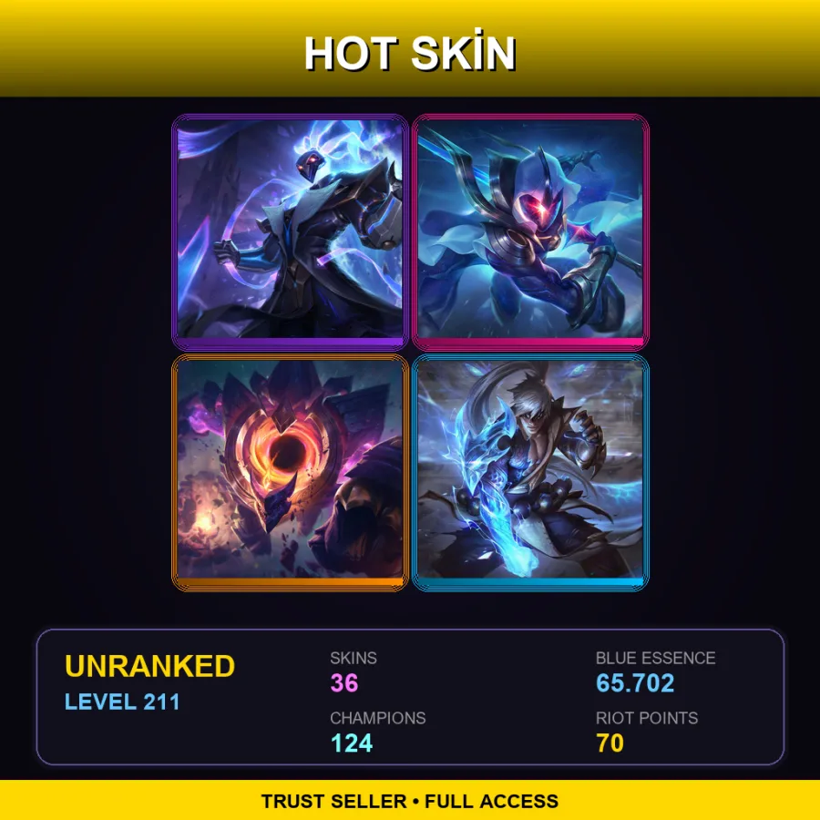 LAN | Lv211 | Unranked | 36 Skin | 124 Champ — Cat In The Box Shaco