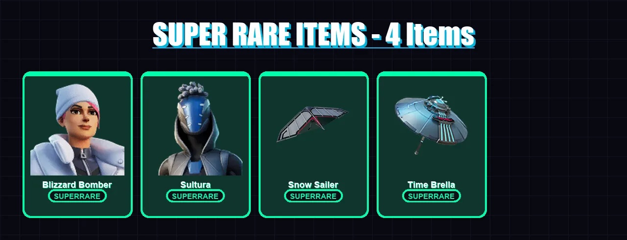[PC/XBOX] | Blizzard Bomber | Sultura | Omegarok | Spectra Knight | Backlash | 33 skin | 58 pickaxe | 45 emote | 45 glider | Lv615