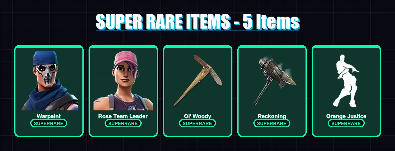 [PS4/PS5/PC] | Warpaint | Rose Team Leader | Valor | Drift | Calamity | 19 skin | 34 pickaxe | 31 emote | 31 glider | Lv445 — Fortnite account