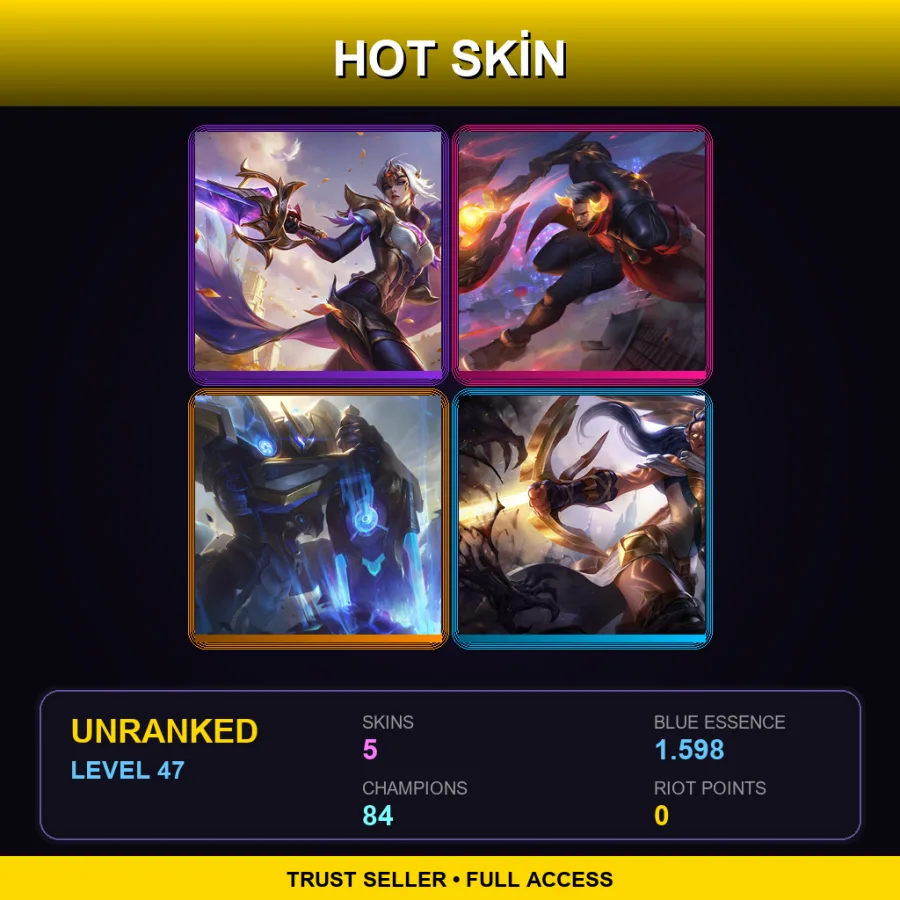 LAS | Lv47 | Unranked | 5 Skin | 84 Champ