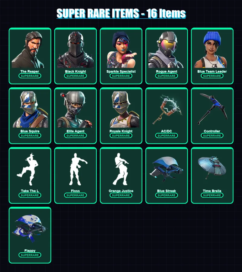 [PS4/PS5/XBOX/PC] | The Reaper | Black Knight | Sparkle Specialist | 65 skin | Lv1332