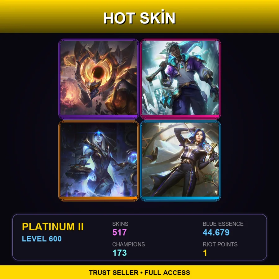 BR | Lv600 | Platinum II | 517 Skin | 173 Champ