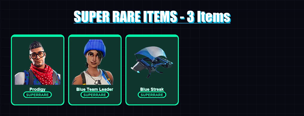 [PC/XBOX/PSN] | Prodigy | Blue Team Leader | Deadpool | Sorana | Gear Specialist Maya | 24 skin | 24 pickaxe | 24 emote | 17 glider | Lv316