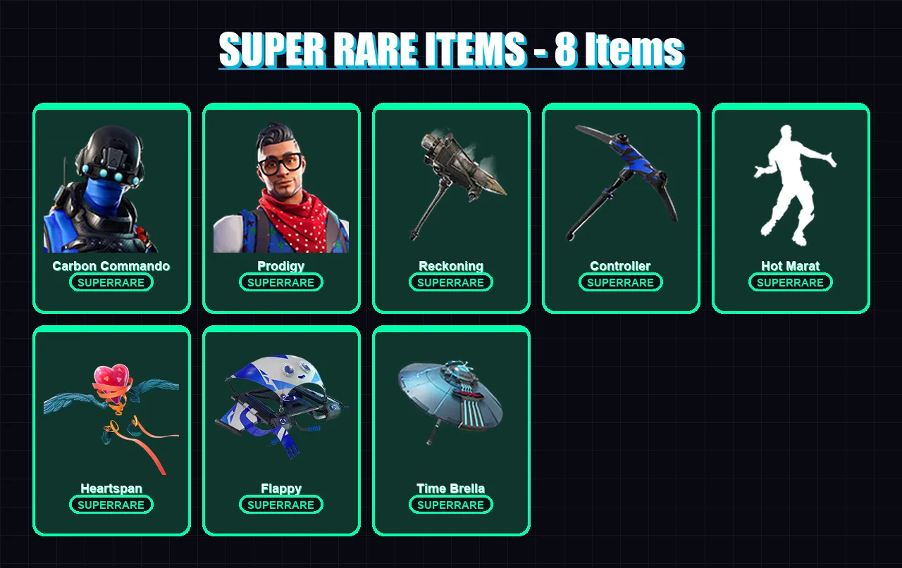 [PS4/PS5/XBOX/PC] | Carbon Commando | Prodigy | Sentinel | Optimus Prime | Zeus | 194 skin | 211 pickaxe | 188 emote | 201 glider | Lv2816