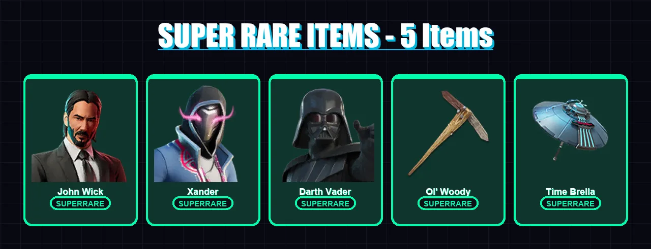 [PS4/PS5/PC] | John Wick | Xander | Darth Vader | Paradigm (Reality-659) | Galaxy Scout | 198 skin | 214 pickaxe | 175 emote | 148 glider | Lv2017