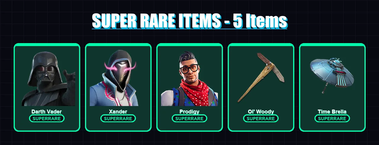 [PS4/PS5/XBOX/PC] | Darth Vader | Xander | Prodigy | Menace | Spire Assassin | 175 skin | 239 pickaxe | 177 emote | 197 glider | Lv3351