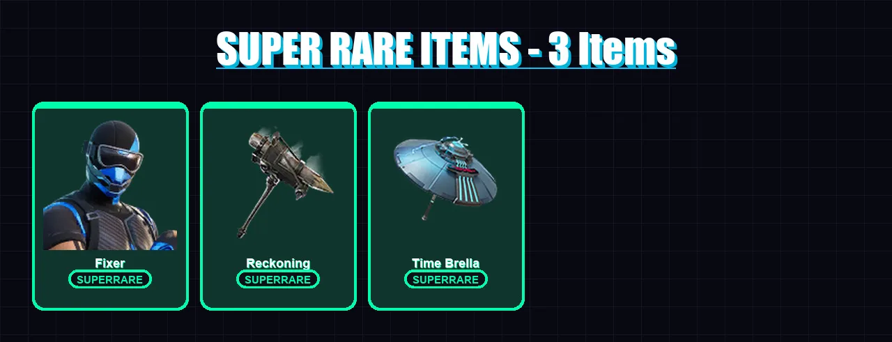[PS4/PS5/XBOX/PC] | Fixer | Spectra Knight | Paradigm (Reality-659) | Calamity | Zeus | 103 skin | 138 pickaxe | 117 emote | 124 glider | Lv1677