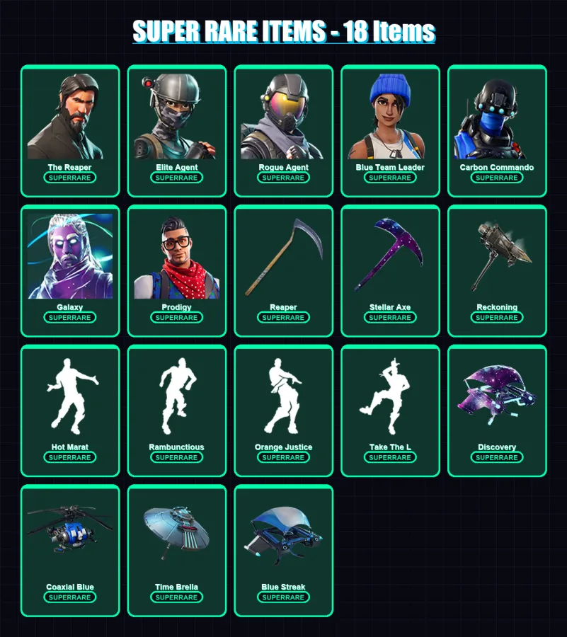 [PS4/PS5/XBOX/PC] | The Reaper | Elite Agent | Rogue Agent | 135 skin | Lv1109