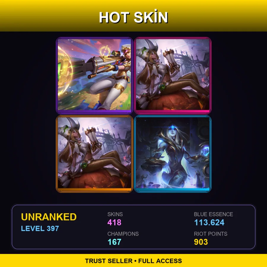 NA | Lv397 | Unranked | 418 Skin | 167 Champ — Dunkmaster Darius