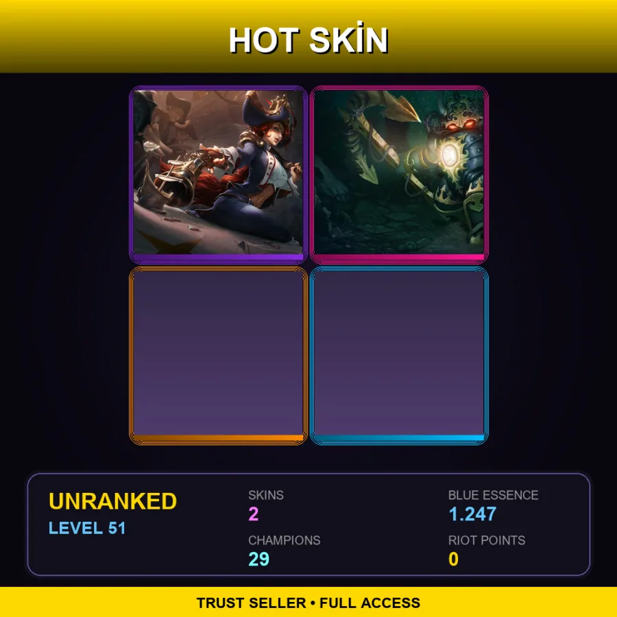 BR | Lv51 | Unranked | 2 Skin | 29 Champ