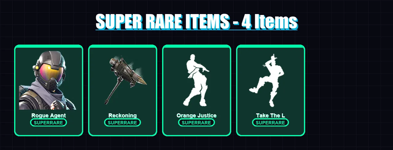 [PS4/PS5/XBOX/PC] | Rogue Agent | Gear Specialist Maya | Rox | Calamity | Carbide | 45 skin | 51 pickaxe | 54 emote | 63 glider | Lv921