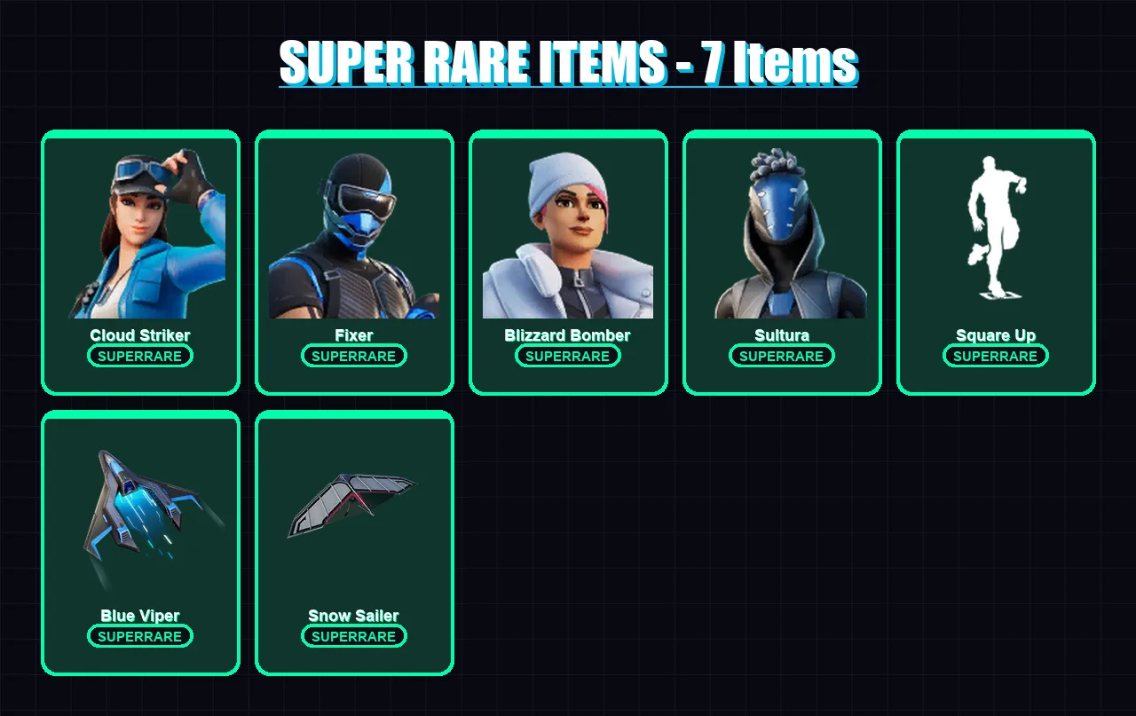 [PC/XBOX] | Cloud Striker | Fixer | Blizzard Bomber | Sultura | Spire Assassin | 43 skin | 91 pickaxe | 61 emote | 71 glider | Lv945 — Fortnite account