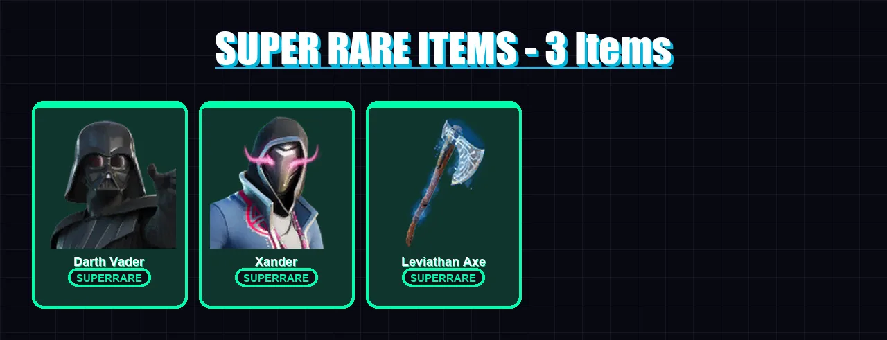 [PC/XBOX] | Darth Vader | Xander | The Cube Queen | Snap | Joey | 129 skin | 141 pickaxe | 102 emote | 119 glider | Lv2138