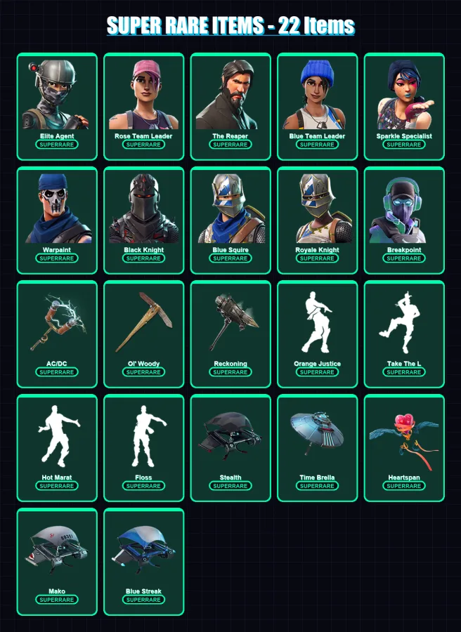 [PS4/PS5/PC] | Elite Agent | Rose Team Leader | The Reaper | 152 skin | Lv2290
