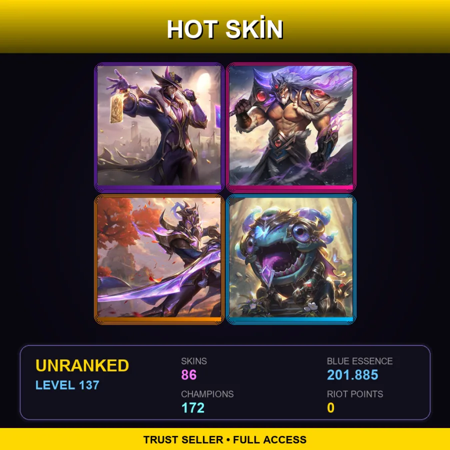 VN | Lv137 | Unranked | 86 Skin | 172 Champ — Sugar Rush Braum