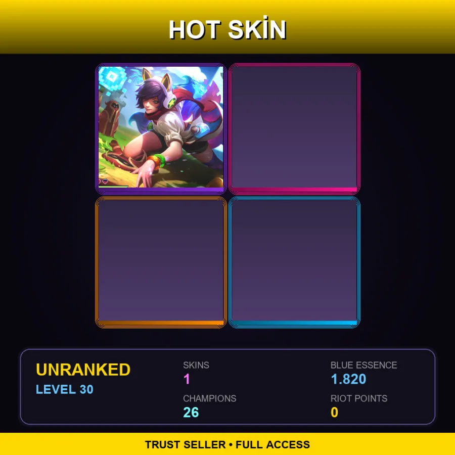 LAS | Lv30 | Unranked | 1 Skin | 26 Champ