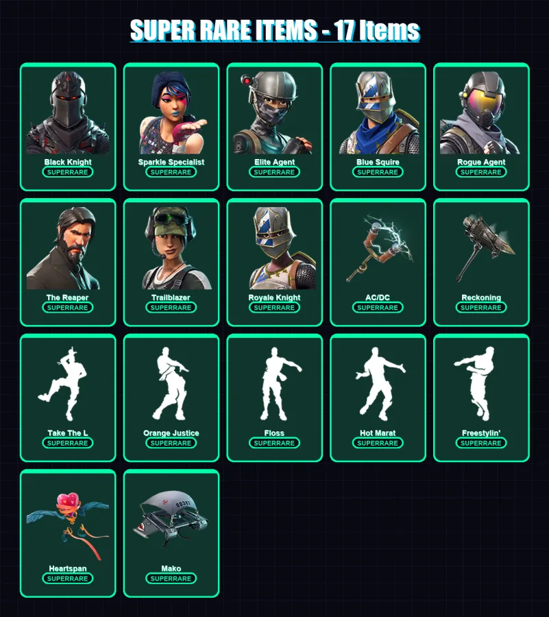 [PS4/PS5/XBOX/PC] | Black Knight | Sparkle Specialist | Elite Agent | 118 skin | Lv1699 — Fortnite account
