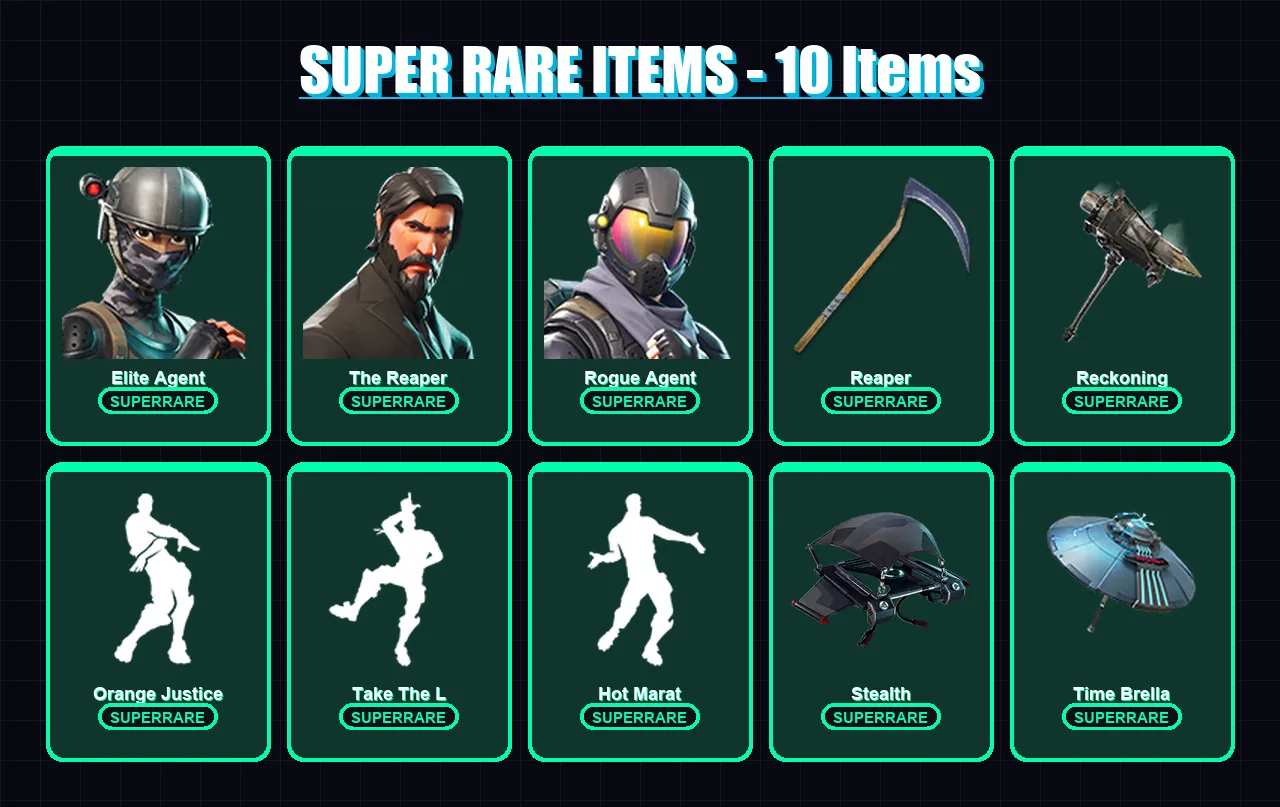 [PC/XBOX] | Elite Agent | The Reaper | Rogue Agent | Ragnarok | Drift | 141 skin | 147 pickaxe | 134 emote | 116 glider | Lv1841