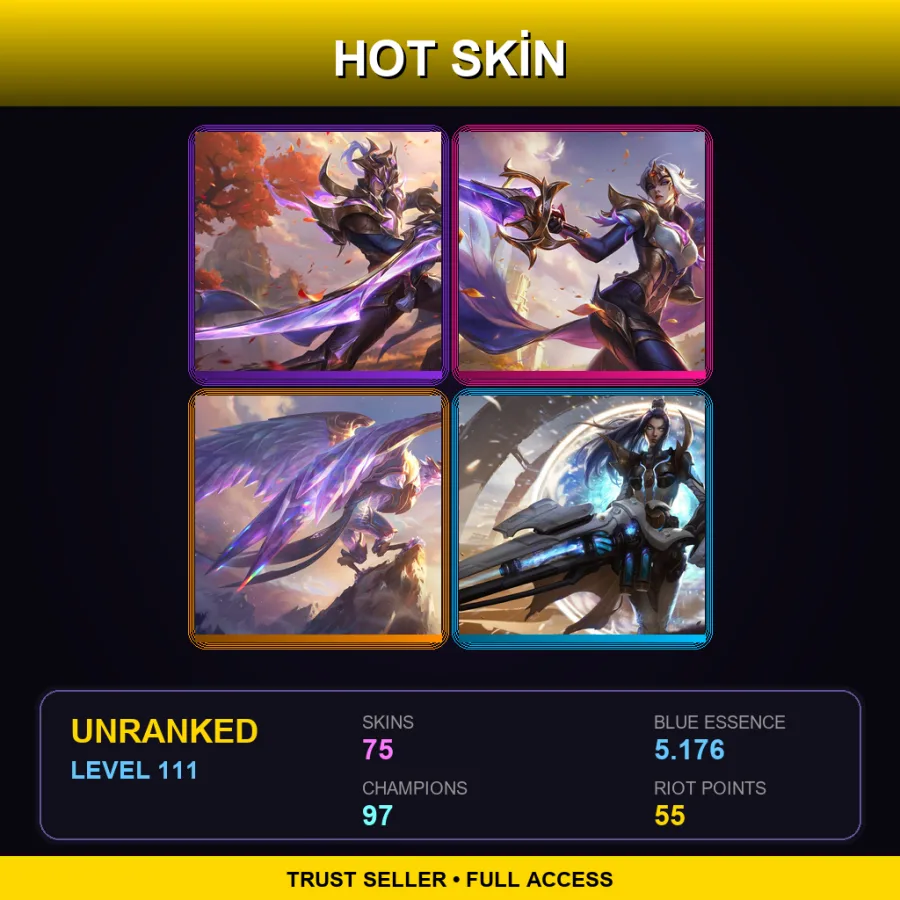 TR | Lv111 | Unranked | 75 Skin | 97 Champ