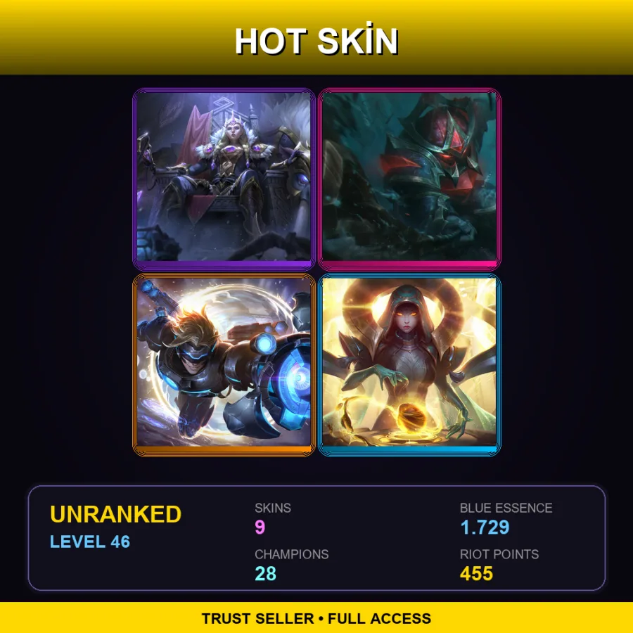 NA | Lv46 | Unranked | 9 Skin | 28 Champ — Odyssey Sona