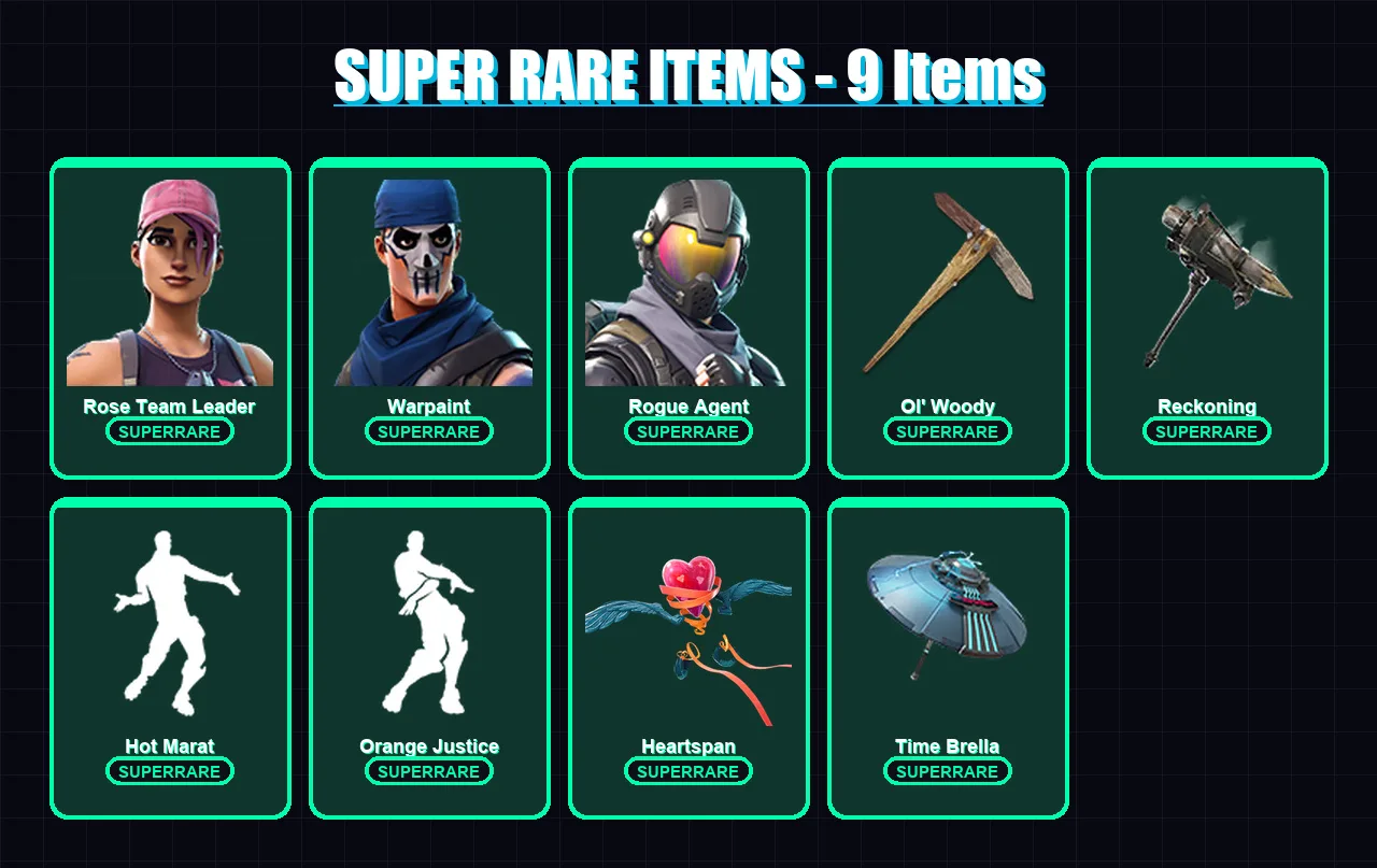[PC/XBOX/PSN] | Rose Team Leader | Warpaint | Rogue Agent | Carbide | Peter Griffin | 53 skin | 48 pickaxe | 53 emote | 54 glider | Lv670 — Fortnite account