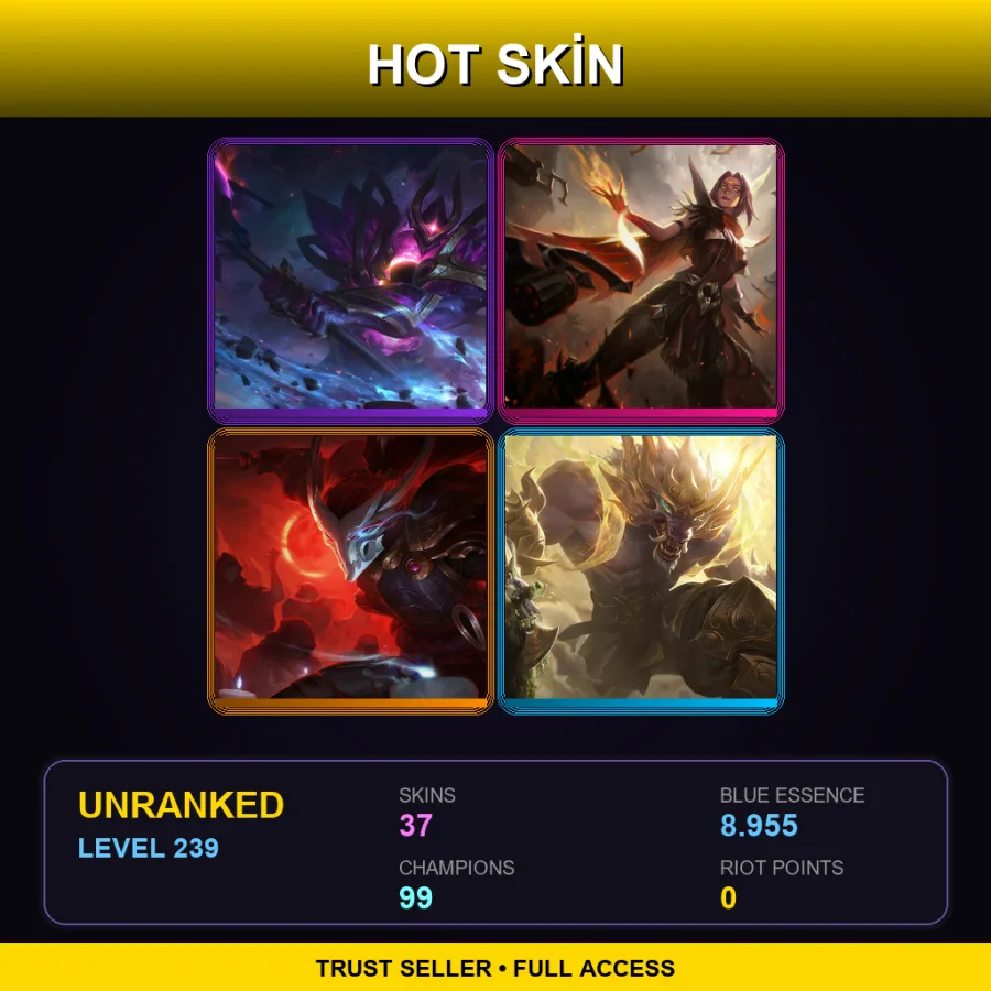 BR | Lv239 | Unranked | 37 Skin | 99 Champ