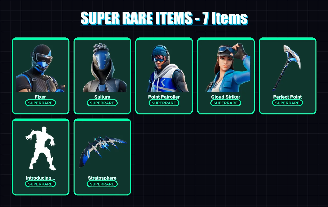 [PC/XBOX] | Fixer | Sultura | Point Patroller | Cloud Striker | Predator | 49 skin | 63 pickaxe | 44 emote | 53 glider | Lv603
