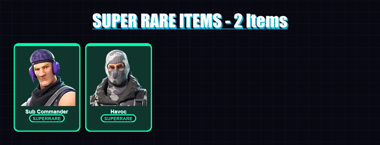 [PS4/PS5/XBOX/PC] | Sub Commander | Havoc | Catalyst | Y0ND3R | Tilted Teknique | 12 skin | 11 pickaxe | 18 emote | 18 glider | Lv231