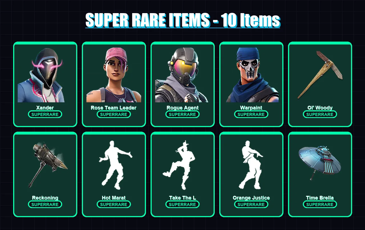[PS4/PS5/PC] | Xander | Rose Team Leader | Rogue Agent | Warpaint | Fusion | 98 skin | 101 pickaxe | 108 emote | 98 glider | Lv1038