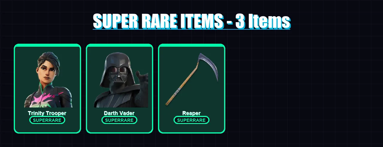 [PS4/PS5/XBOX/PC] | Trinity Trooper | Darth Vader | Kymera | Era | The Foundation | 193 skin | 249 pickaxe | 165 emote | 186 glider | Lv2797