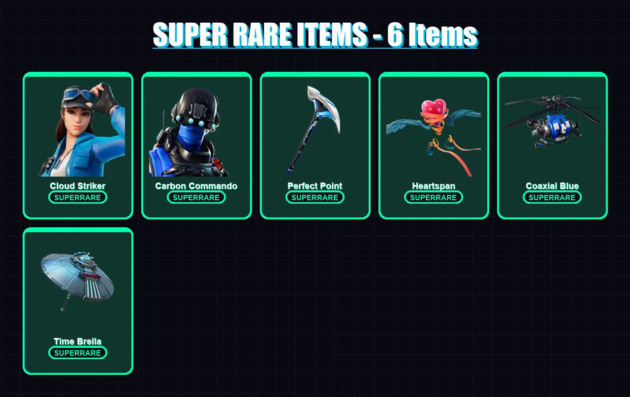 [PS4/PS5/XBOX/PC] | Cloud Striker | Carbon Commando | The Prisoner | Frostbite | Zenith | 45 skin | 73 pickaxe | 68 emote | 73 glider | Lv1217