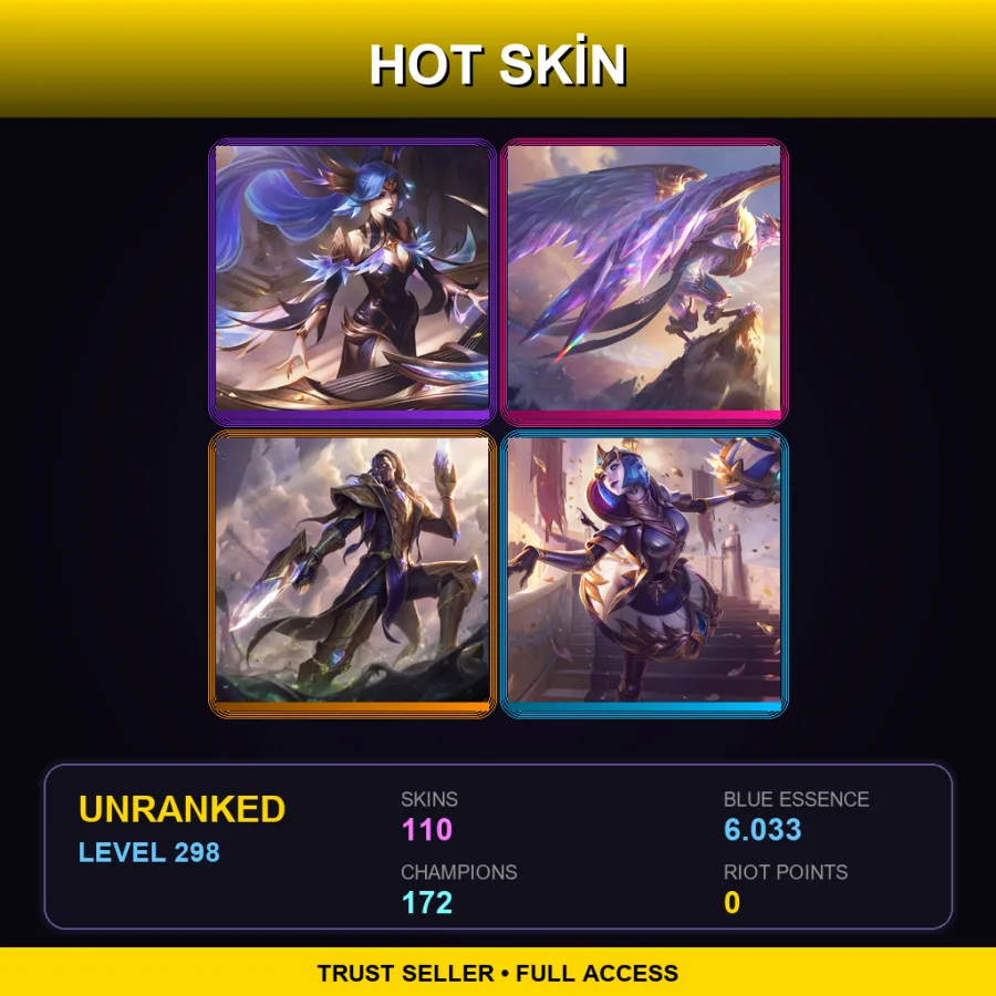 SG | Lv298 | Unranked | 110 Skin | 172 Champ — Cosmic Charger Hecarim