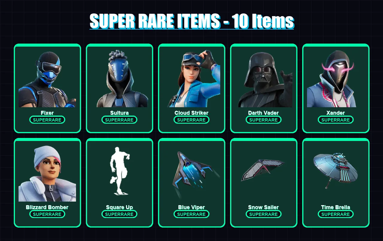 [PS4/PS5/XBOX/PC] | Fixer | Sultura | Cloud Striker | Darth Vader | Xander | 83 skin | 96 pickaxe | 65 emote | 96 glider | Lv1159 — Fortnite account