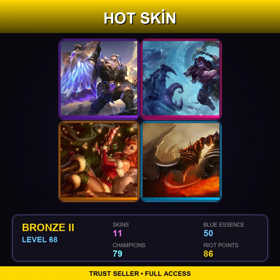 TR | Lv68 | Bronze II | 11 Skin | 79 Champ