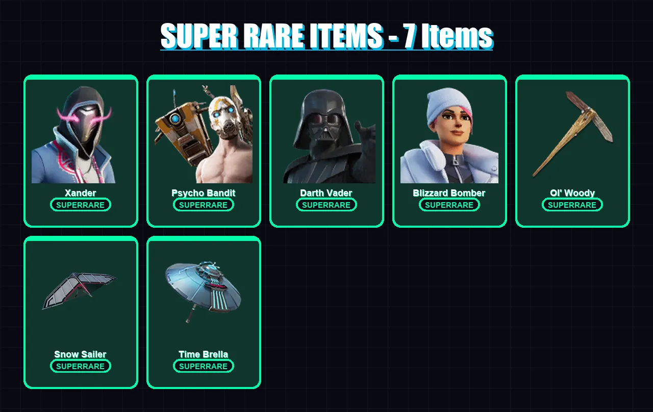 [PC/XBOX/PSN] | Xander | Psycho Bandit | Darth Vader | Blizzard Bomber | Twyn | 138 skin | 175 pickaxe | 140 emote | 122 glider | Lv2144