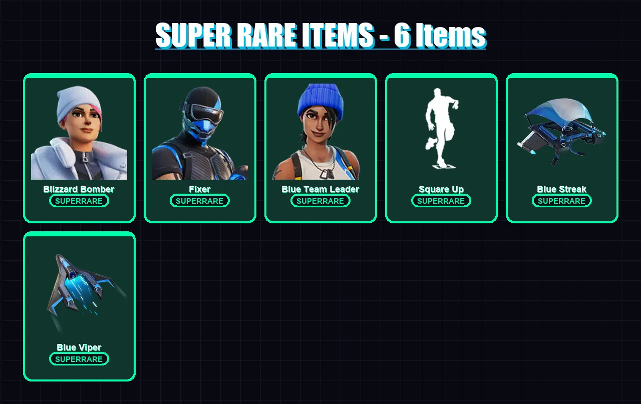[PS4/PS5/XBOX/PC] | Blizzard Bomber | Fixer | Blue Team Leader | Alan Wake | Polar Peely | 10 skin | 65 pickaxe | 41 emote | 54 glider | Lv790
