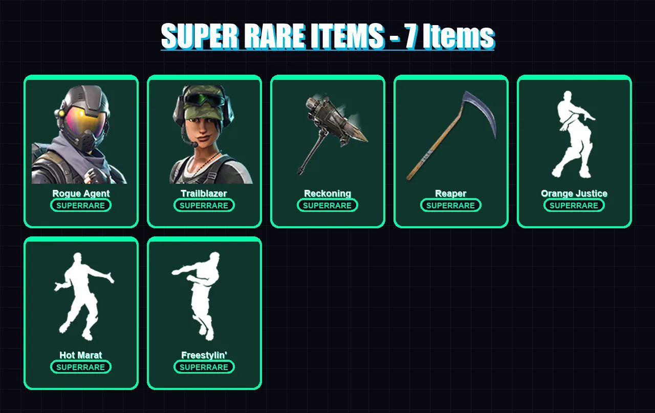 [PC/PSN] | Rogue Agent | Trailblazer | Omega | Catalyst | Fate | 66 skin | 44 pickaxe | 53 emote | 42 glider | Lv518 — Fortnite account